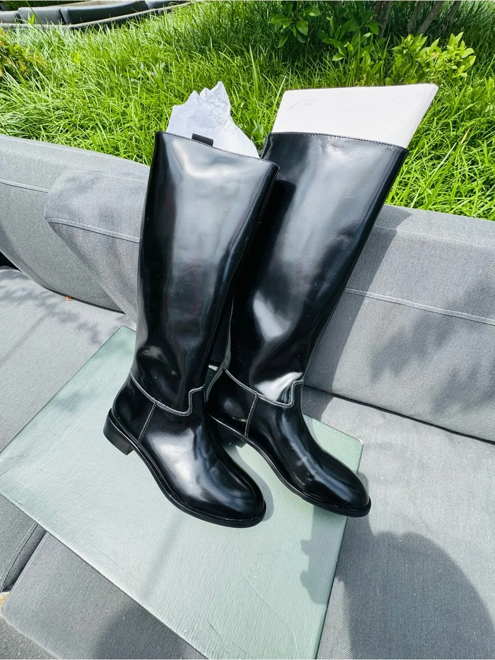Black Over-the-Knee Boots New in Box Size39/ US8